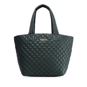 MZ Wallace Large Metro Tote in Dark Green